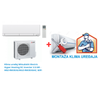 Klima uređaj Mitsubishi Electric Hyper Heating DC Inverter 3.5 kW - MSZ-RW35VG/MUZ-RW35VGHZ, WiFi SA MONTAŽOM